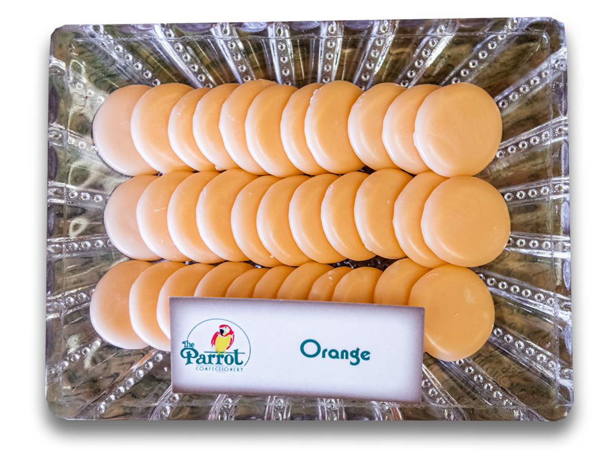 Orange Wafers - 1lb | The Parrot Confectionery